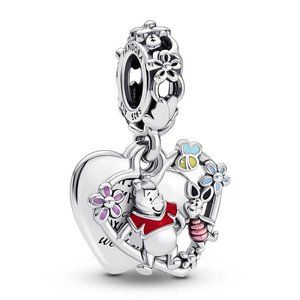 Pandora Disney Winnie the Pooh & Piglet Double Dangle Charm